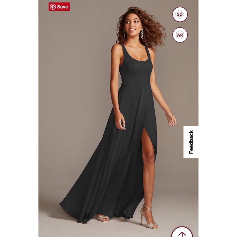 NEW Size 4 David’s Bridal Black Dress